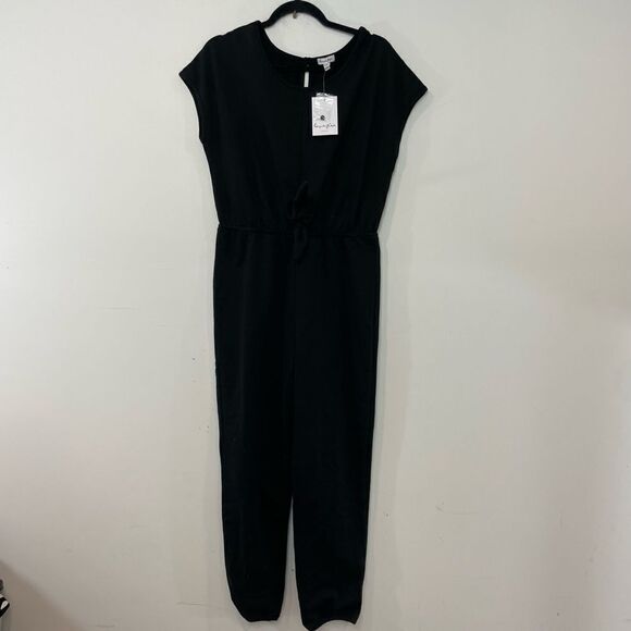 Love, Fire Black Jumpsuit Girl sz XL Cotton NEW - Picture 3 of 11